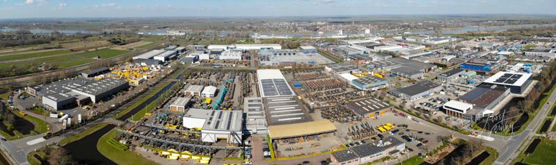 Panorama luchtfoto industriepark Gelkenes