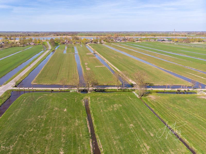 Kavelsloten in polderlandschap