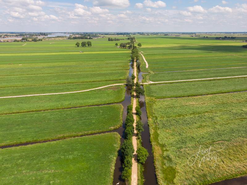 Luchtfoto Tiendweg Nieuw-Lekkerland