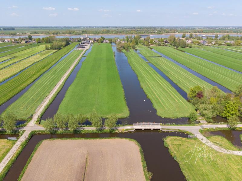 Luchtfoto polders Streefkerk