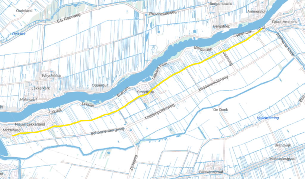 kaartje-met-tiendweg-nieuw-lekkerland-naar-groot-ammers