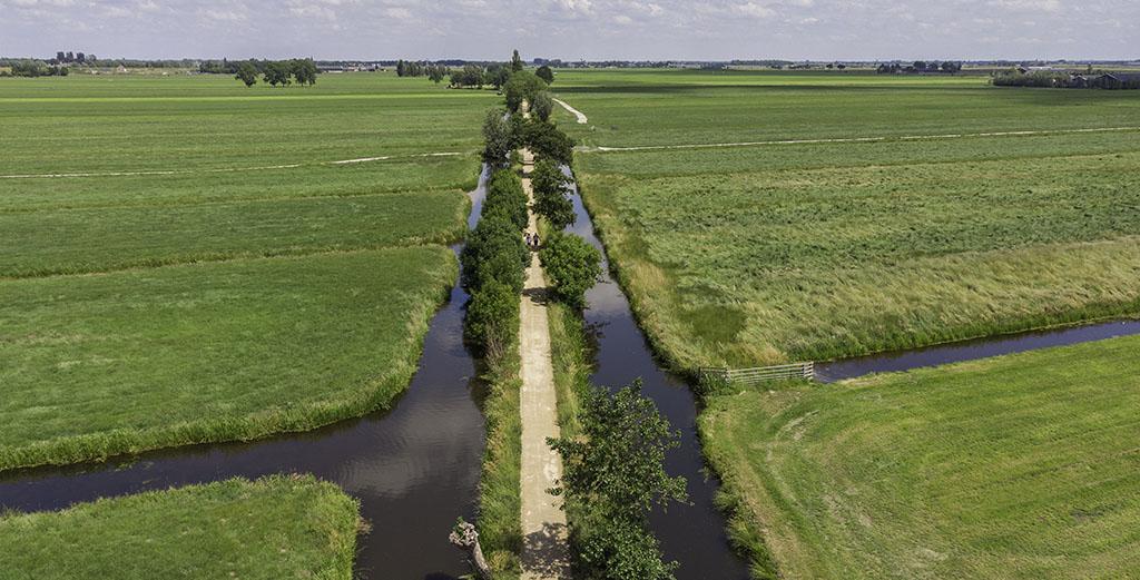 Luchtfoto Tiendweg Nieuw-Lekkerland