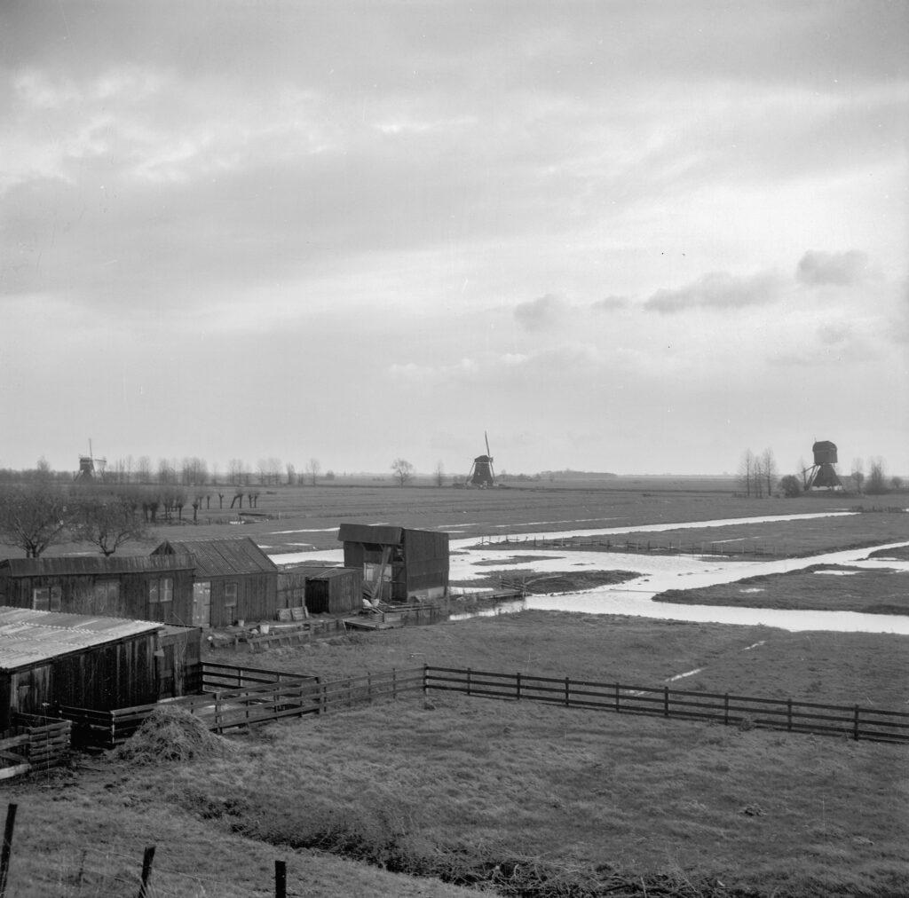 Molens aan de Lekdijk polder Streefkerk