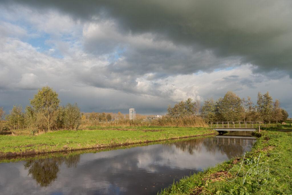 Wandelgebied bij gascompressiestation