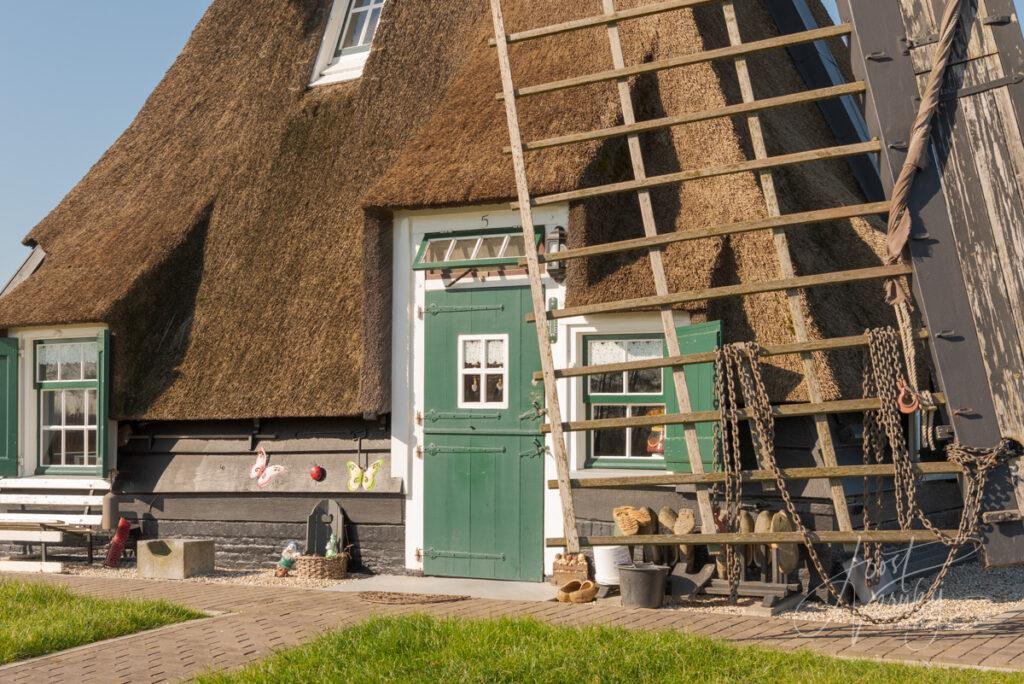 Detail Achterlandse molen in Groot-Ammers
