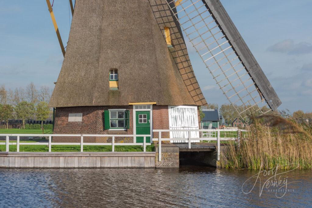 Detail Achtkante molen in Groot-Ammers