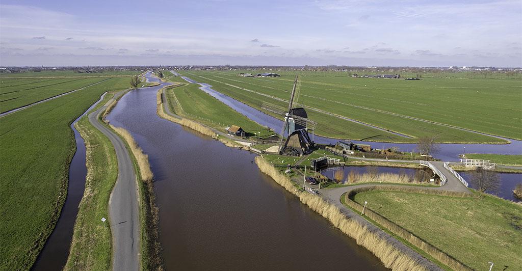 Luchtfoto Achterlandse molen