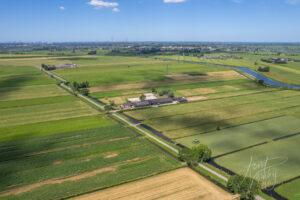 Luchtfoto Heiweg Oud-Alblas