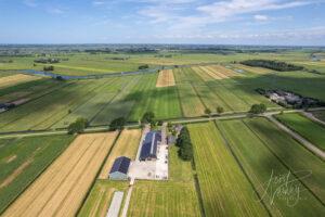 Luchtfoto Heiweg 4 in Oud-Alblas
